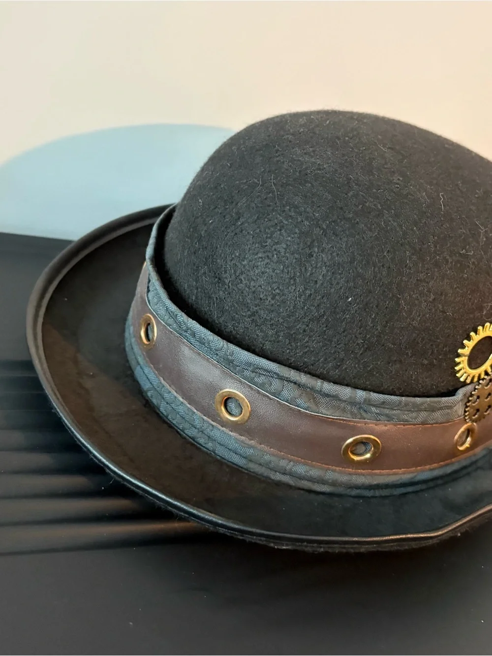 Steampunk Dress up top hat with gear decoration